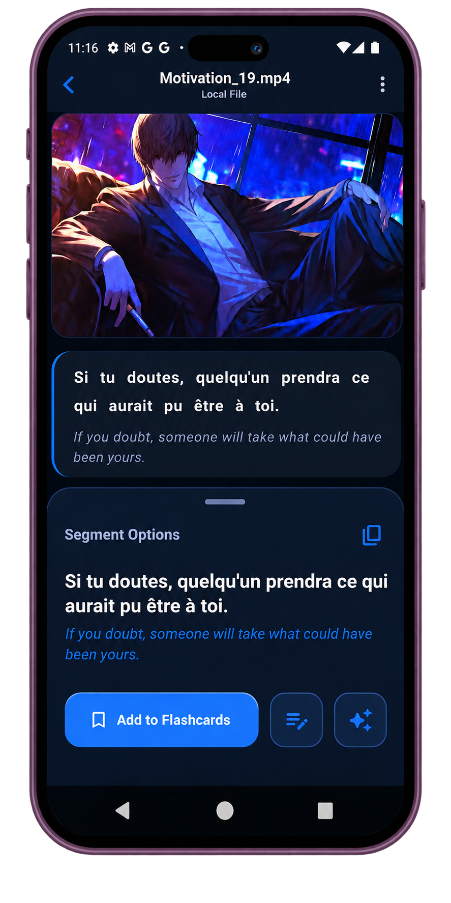 Écran Segment Détaillé DimoPlay